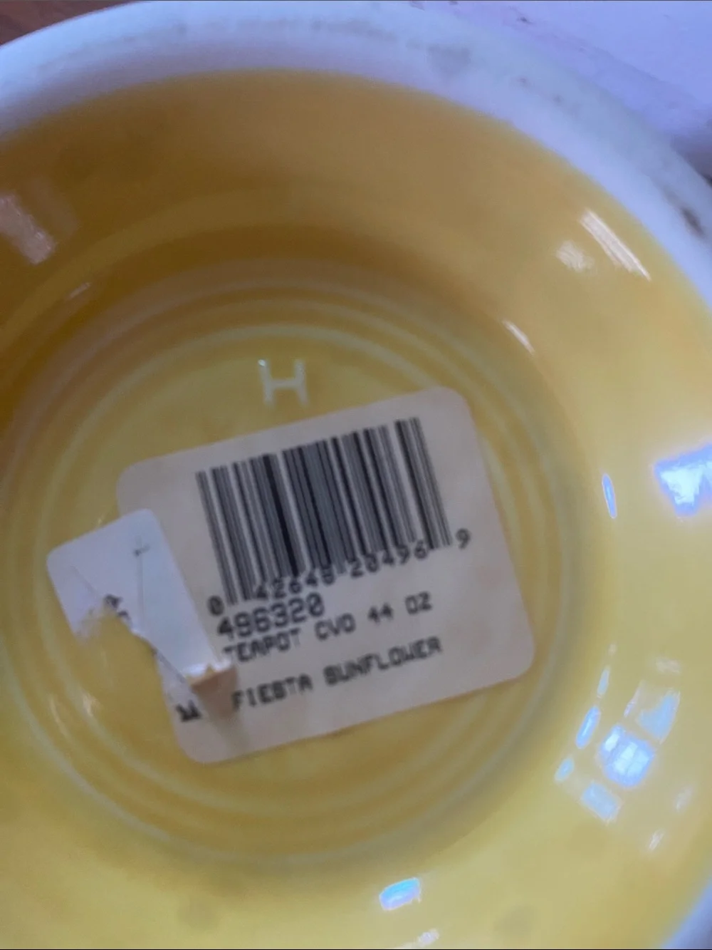 N/A fiestaware teapot